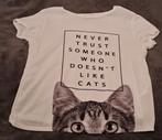 ◇ T-shirt (Maat S), Kleding | Dames, T-shirts, Lola & Liza, Wit, Ophalen of Verzenden, Zo goed als nieuw