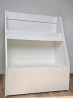 Meuble bibliothèque enfant IKEA avec rangement – blanc, Ophalen of Verzenden, Zo goed als nieuw