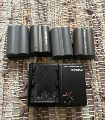 4 batterijen voor canon EOS 40D beschikbaar voor biedingen