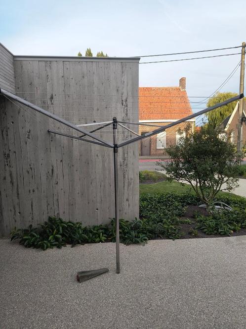 Brabantia Lift-O-Matic droogmolen met grondanker 50m, Tuin en Terras, Droogmolens en Wasrekken, Gebruikt, Droogmolen, Ophalen