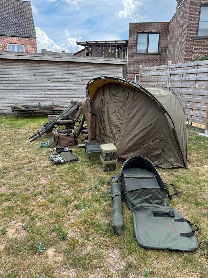 Volledige karperset!, Watersport en Boten, Hengelsport | Karpervissen, Zo goed als nieuw, Ophalen