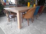Eiken eettafel, tijdloos, Huis en Inrichting, Tafels | Eettafels, Ophalen, 100 tot 150 cm, Eikenhout, 200 cm of meer