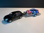 Porche Cayenne / posche 911 / remork, Verzenden, Zo goed als nieuw, Norev