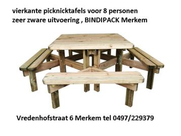zware picknick tafels 8 personen bouwpakket beschikbaar voor biedingen