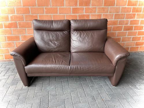 Leder salon / Zetel / 2 zit / als nieuw, Huis en Inrichting, Zetels | Zetels, Zo goed als nieuw, Leer, Ophalen
