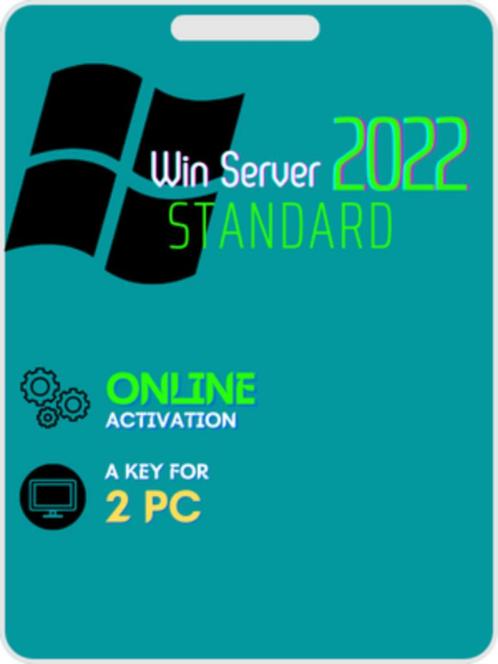 Windows Server 2022 Standard 16 cœurs (2 PC), Informatique & Logiciels, Systèmes d'exploitation, Neuf, Windows, Enlèvement ou Envoi