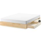 Lit ikea Mandal avec tiroir et sommiers, Autres couleurs, Comme neuf, Enlèvement, Scandinave