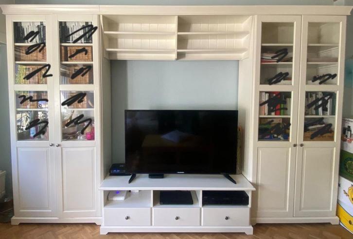Ikea Liatorp tv-meubel wit, Huis en Inrichting, Kasten |Televisiemeubels, Ophalen