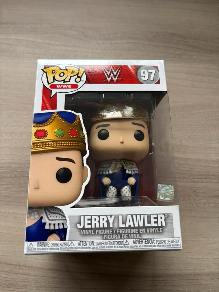 Funko Pop! WWE: Jerry “The King” Lawler #97, Verzamelen, Poppetjes en Figuurtjes, Zo goed als nieuw, Ophalen of Verzenden