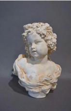 Sculpture signé GV Vaerenbergh "Buste d'enfant". H : 30 cm, Antiek en Kunst, Ophalen of Verzenden