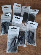 500st Sibel golvende haarspelden geribbeld zwart 70mm, Handtassen en Accessoires, Uiterlijk | Haarverzorging, Ophalen of Verzenden