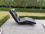 Relaxzetel leder zwart, Ophalen, Gebruikt, Eenpersoons, Leer