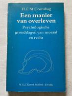 Een manier van overleven: Cromhout/ 9789027120410, Boeken, Filosofie, Ophalen of Verzenden, H. F. M. Cromhout