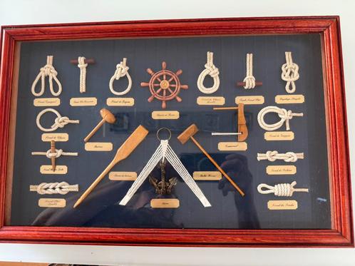 Kader met scheepsknopen - maritiem knopen, Watersport en Boten, Accessoires en Onderhoud, Zo goed als nieuw, Overige typen, Ophalen of Verzenden