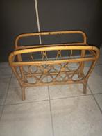Porte revues journaux rotin vintage, Ophalen of Verzenden