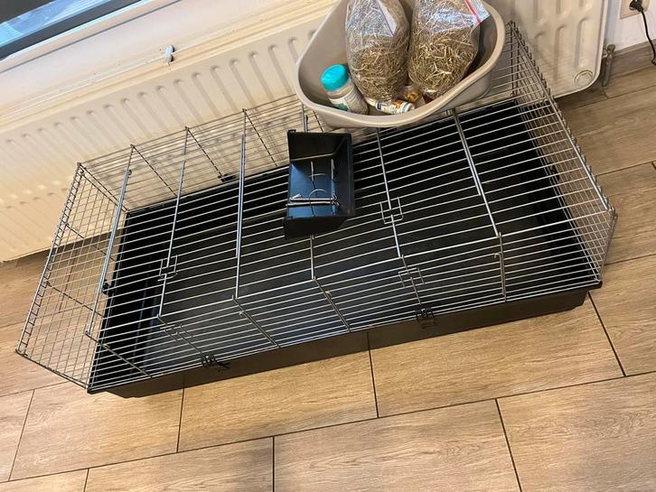 Cage pour lapin  XL, Dieren en Toebehoren, Knaagdieren en Konijnen | Hokken en Kooien, Gebruikt, Kooi, 60 tot 90 cm, 110 cm of meer