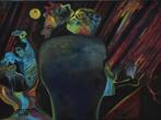 Abstract schilderij de droom, door joky kamo 50 X 40 pa, Antiek en Kunst, Kunst | Schilderijen | Modern, Ophalen