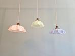 Trio van opaline hangers in Art Deco, 1920-30s, Ophalen