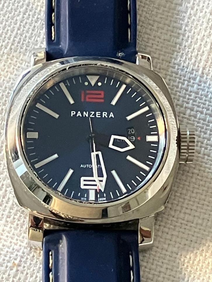 Panzera Aquamarine 45 automatisch horloge, Handtassen en Accessoires, Horloges | Heren, Nieuw, Polshorloge, Overige merken, Staal