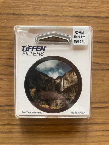 52mm black pro filter van Tiffen.  disponible aux enchères