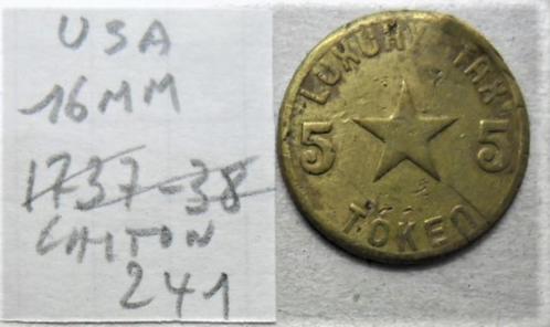eton luxury tax 5*5 token 16 mm Verenigde Staten - Belasting, Postzegels en Munten, Penningen en Medailles, Overige materialen