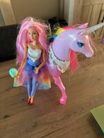 Barbie met dreamtopia paard, Kinderen en Baby's, Speelgoed | Poppen, Ophalen of Verzenden, Zo goed als nieuw, Barbie