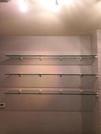 Glazen legplanken, Maison & Meubles, Accessoires pour la Maison | Étagères murales & Rayons de bibliothèque, Enlèvement
