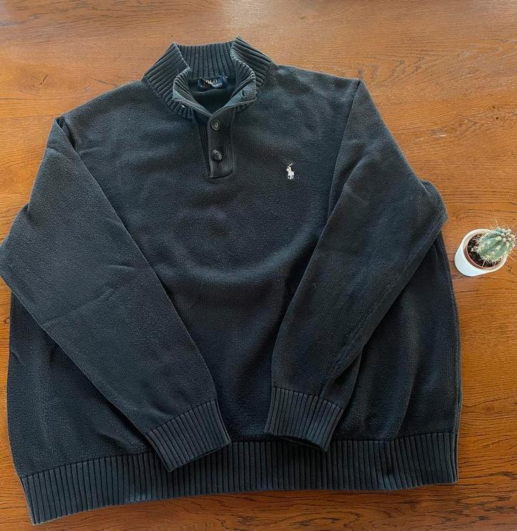 Ralph Lauren trui, Kleding | Heren, Truien en Vesten, Zo goed als nieuw, Overige maten, Zwart, Ophalen of Verzenden