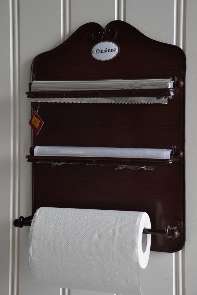 Franse ROLLENHOUDER Keukenrol, aluminium en folie Landelijk, Huis en Inrichting, Keuken | Potten en Pannen, Nieuw, Overige typen