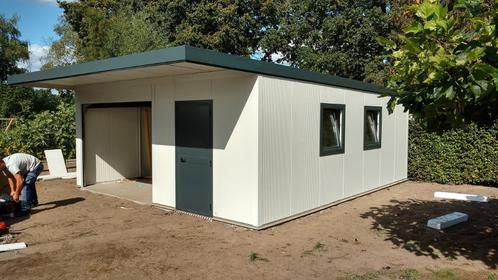 Luxe prefab garage boxen, Tuin en Terras, Tuinhuizen, Nieuw, Overige typen, 500 cm of meer, 400 cm of meer, 3 ramen of meer, Ophalen of Verzenden