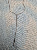 Zilveren slange ketting met oortje als slot 925 gestempeld, Ophalen of Verzenden, Zo goed als nieuw