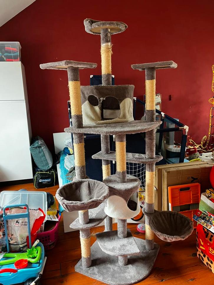 Kattenkrabpaal, Dieren en Toebehoren, Krabmeubelen, Gebruikt, Krabpaal, Ophalen