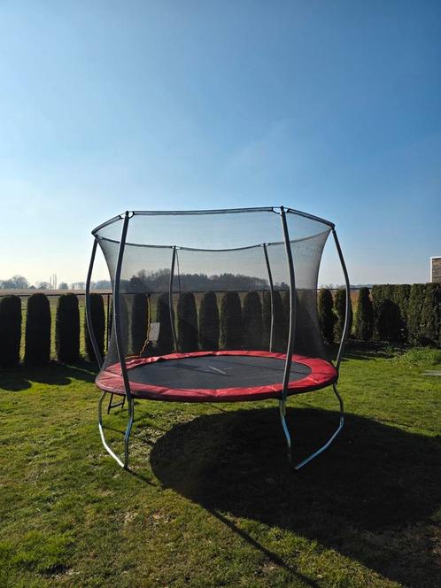 Nieuwe trampoline Hudora 300 + veiligheidsnet, Kinderen en Baby's, Speelgoed | Buiten | Trampolines, Zo goed als nieuw, Ophalen of Verzenden