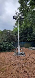 Verlichting op paal voor in de bouw, Ophalen