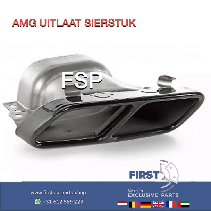 W176 W117 W156 45 AMG Performance UITLAAT SIERSTUKKEN SET OR, Auto-onderdelen, Uitlaatsystemen, Mercedes-Benz, Gebruikt, Ophalen of Verzenden