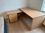 L-vormig bureau met ladeblok – stevig & netjes, Maison & Meubles, Bureaux, Enlèvement, Utilisé, Bureau