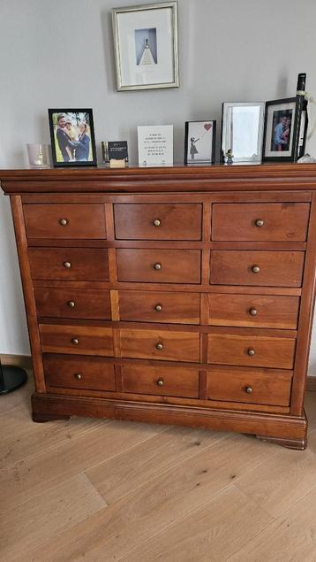 Ladenkast / apotheek kast, 25 à 50 cm, 5 tiroirs ou plus, Cerisier, Comme neuf