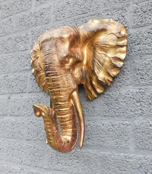 olifant , olifantenhoofd, Maison & Meubles, Accessoires pour la Maison | Décorations murale, Neuf, Enlèvement ou Envoi