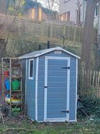 Abri de jardin en résine Keter Manor 46S gris, Tuin en Terras, Ophalen, Gebruikt, Tuinhuis