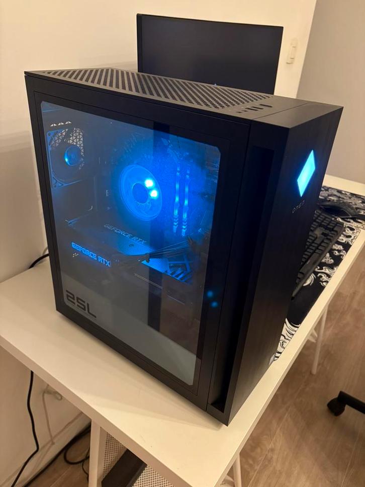 HP Omen 25L Gaming PC – RTX 3070 Ti | i7-12700 | 32 GB RAM, Computers en Software, Desktop Pc's, Zo goed als nieuw, SSD, 32 GB