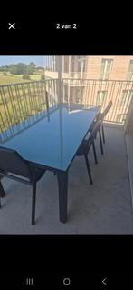 Tuintafel + 6 stoelen, Enlèvement, Aluminium, 6 places, Salons de jardin