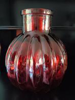 Grote rode  vaas, Huis en Inrichting, Woonaccessoires | Vazen, Minder dan 50 cm, Glas, Zo goed als nieuw, Ophalen