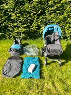 Bugaboo Cameleon 3 kinderwagen petrol teal met toebehoren, Gebruikt, Bugaboo, Verstelbare duwstang, Ophalen