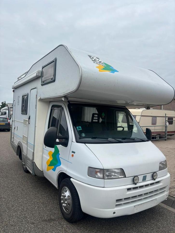 Knaus alkoof 1996 136000km, Caravans en Kamperen, Mobilhomes, Bedrijf, tot en met 4, Alkoof, Knaus, Fiat, Diesel, Handgeschakeld