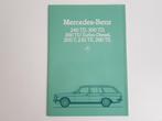 Mercedes-Benz W123 T | TE | Brochure TD - 11/1983 - NL, Enlèvement ou Envoi, Mercedes-Benz, Mercedes