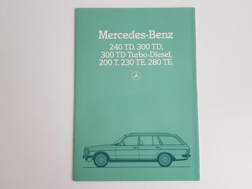 Mercedes-Benz W123 T | TE | Brochure TD - 11/1983 - NL, Livres, Autos | Brochures & Magazines, Mercedes, Enlèvement ou Envoi
