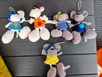 5 diddl en diddline sleutelhangers beschikbaar voor biedingen