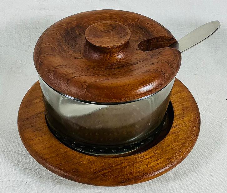 pot de rangement design vintage confiture thé sucre Danemark, Collections, Rétro, Maison et Meubles, Enlèvement ou Envoi