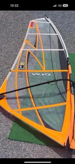 Zeil 5.4 GUN -giek x3 neil pryde-mast-mastvoet VERKOCHT, Watersport en Boten, Ophalen, Gebruikt, Zeil, 5 tot 7 m²