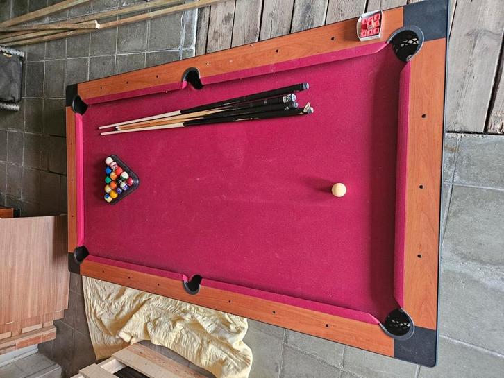 Pooltafel/ eettafel, Sport en Fitness, Biljarten en Poolen, Zo goed als nieuw, Pooltafel, Ophalen of Verzenden